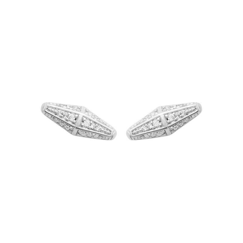 Boucles d'Oreilles Puces Argent 925 Oxydes de Zirconium | Kara Bijoux