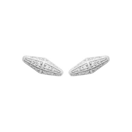 Boucles d'Oreilles Puces Argent 925 Oxydes de Zirconium | Kara Bijoux