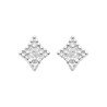 Boucles d'Oreilles Puces Étoile Argent Rhodié & OZ | Kara Bijoux