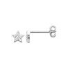 Puces d'Oreilles Étoiles Scintillantes en Argent Rhodié | Kara Bijoux