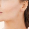 Puces d'Oreilles Étoiles Scintillantes en Argent Rhodié | Kara Bijoux
