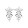 Boucles d'Oreilles Argent Rhodié Zircons | Kara Bijoux