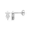 Boucles d'Oreilles Argent Rhodié Zircons | Kara Bijoux