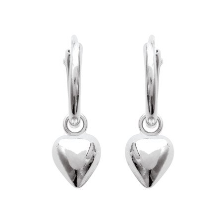Créoles Cœur Argent 925 - Bijoux Élégants | Kara Bijoux