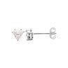 Boucles d'Oreilles Puces Trio Scintillant Argent Rhodié | Kara Bijoux