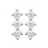 Puces d'Oreilles Argent Rhodié Oxydes de Zirconium - Kara Bijoux