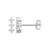 Puces d'Oreilles Argent Rhodié Oxydes de Zirconium - Kara Bijoux