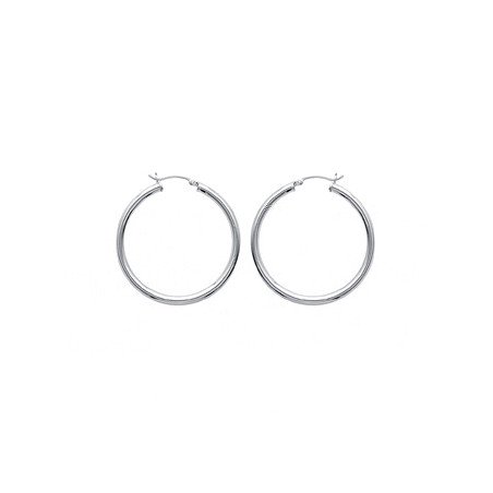 Créoles Rondes Classiques Argent 925 - Kara Bijoux