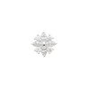 Puce d'Oreille Fleur Argent Rhodié & Oxyde de Zirconium | Kara Bijoux