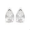 Boucles d'Oreilles Puces Poire Argent Rhodié | Kara Bijoux