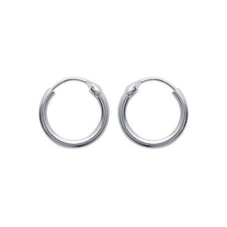 Créoles Simples Argent 925 - Bijoux Classiques | Kara Bijoux