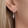 Créole Argent 925 Croix | Bijou Élégant Kara Bijoux