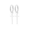 Créoles Croix Argent 925 - Élégance Discrète | Kara Bijoux
