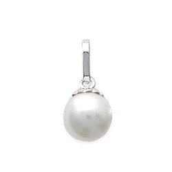 PENDENTIF ARGENT 925 PERLES IMIT