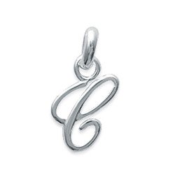 Pendentif Initiale C en Argent 925 - Kara Bijoux