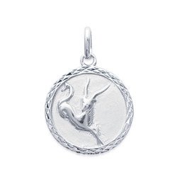 Pendentif Zodiaque Capricorne Argent Rhodié | Kara Bijoux