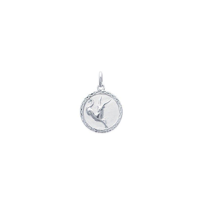 Pendentif Zodiaque Capricorne Argent Rhodié | Kara Bijoux