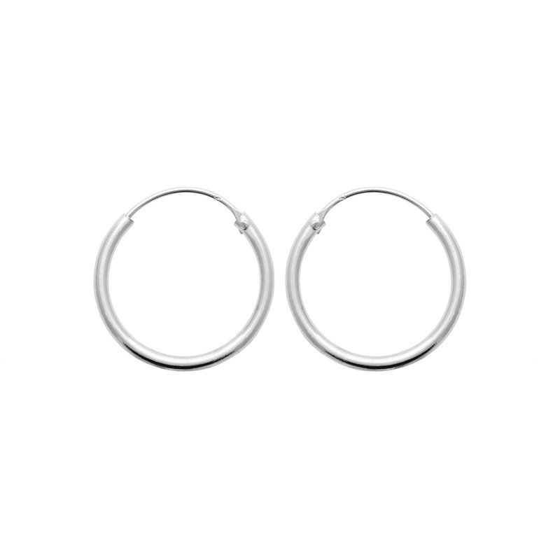 Boucles d'Oreilles Créoles Argent 925 - Intemporelles