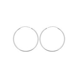 Créoles Fines en Argent 925 - Bijoux Intemporels Kara Bijoux