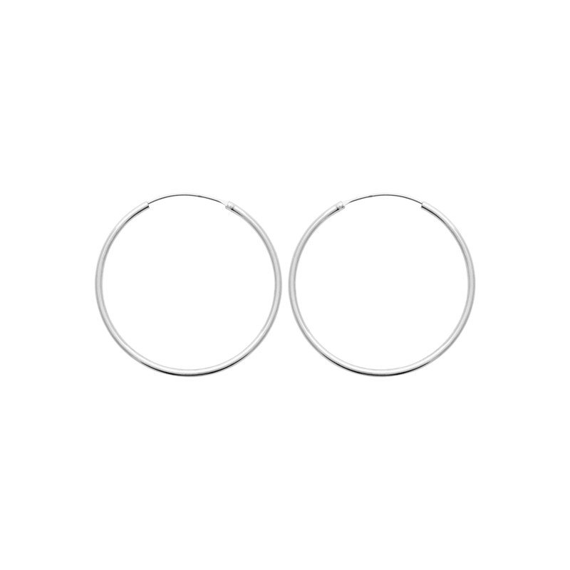 Créoles Fines en Argent 925 - Bijoux Intemporels Kara Bijoux
