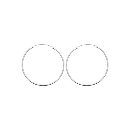 Créoles Fines en Argent 925 | Bijoux Intemporels Kara Bijoux
