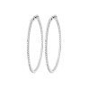 Créoles Scintillantes Argent Rhodié Oxyde de Zirconium | Kara Bijoux