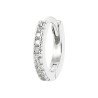 Créole Argent Rhodié Pave Zirconium à l'unité - Kara Bijoux