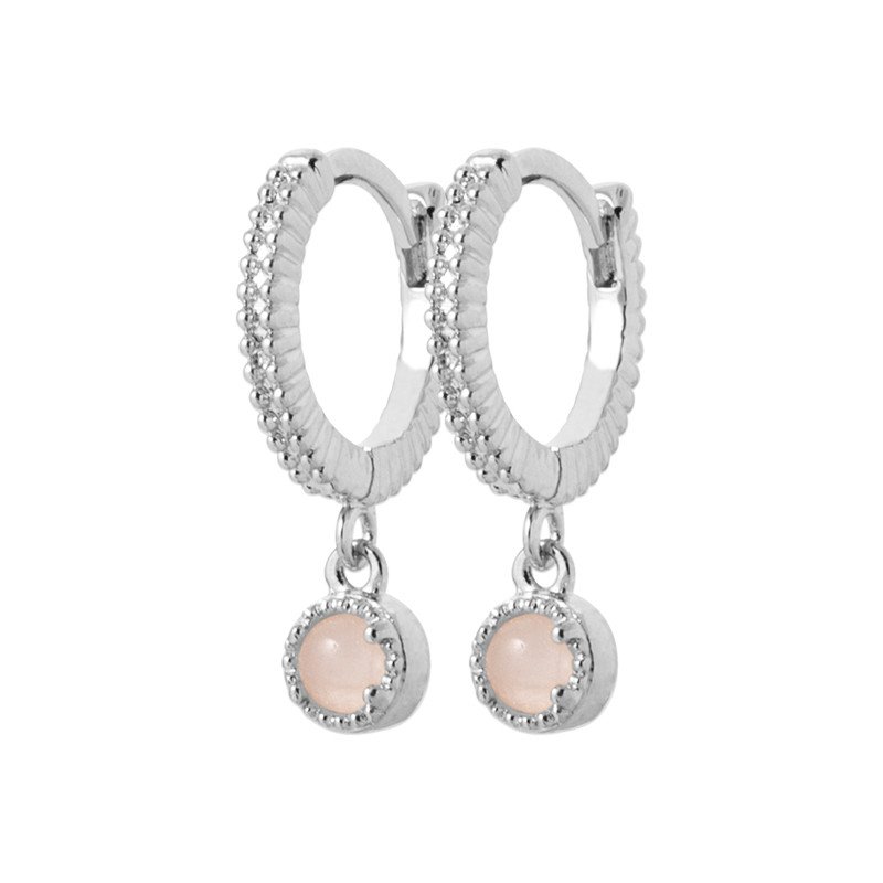 CREOLE ARGENT 925 RHODIE QUARTZ ROSE