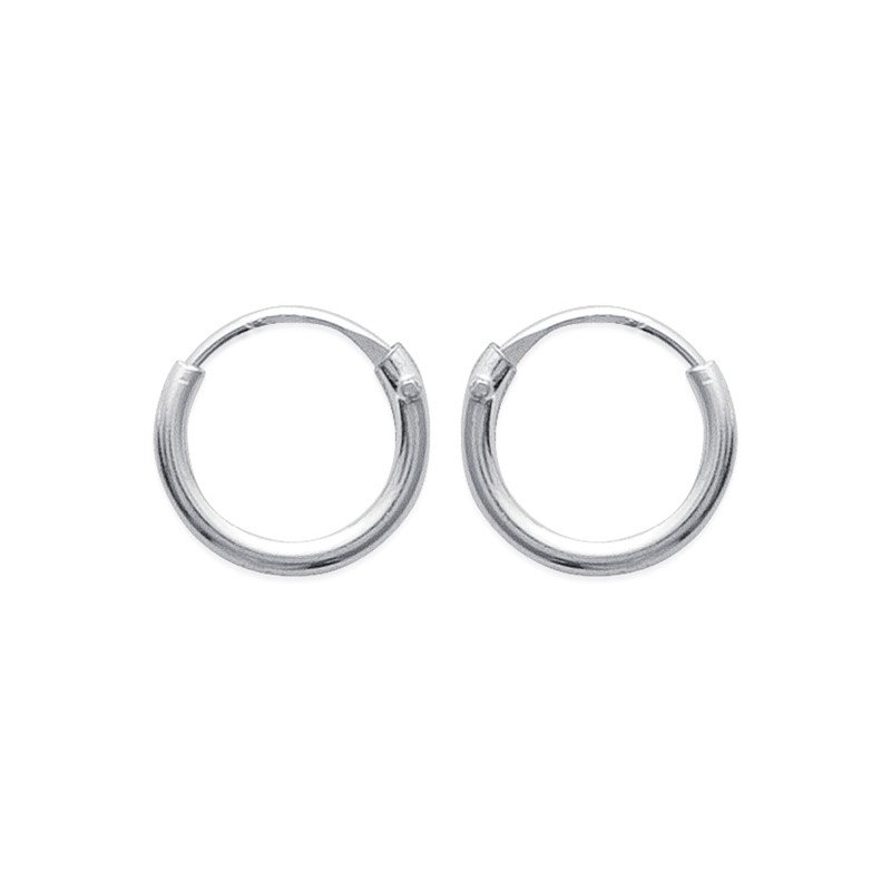 Créoles Argent 925 Simples - Bijoux Intemporels Kara Bijoux