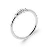Bague Trilogie Argent Rhodié Oxydes de Zirconium | Kara Bijoux