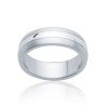 Bague Acier Double Rainure | Bijou Moderne - Kara Bijoux