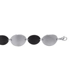 BRACELET ACIER RUTHENIUM