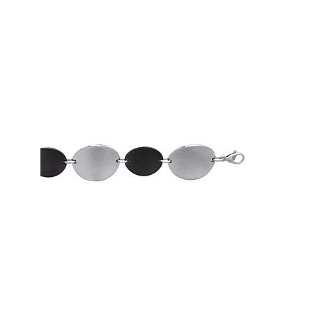 BRACELET ACIER RUTHENIUM