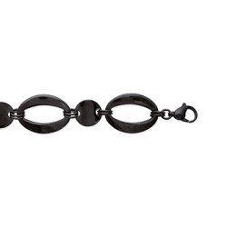 BRACELET ACIER RUTHENIUM