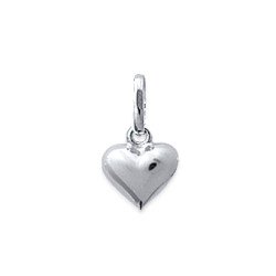 Pendentif Cœur Poli Argent 925 - Bijou Élégant | Kara Bijoux