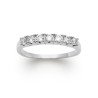 Bague Demi-Alliance Argent Rhodié Oxydes de Zirconium | Kara Bijoux