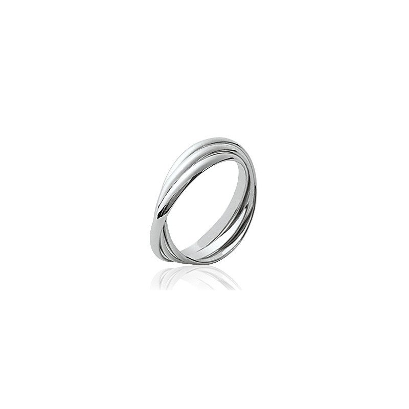 Bague Trois Anneaux Entrelacés en Argent 925 | Kara Bijoux