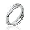 Bague Trois Anneaux Entrelacés en Argent 925 | Kara Bijoux