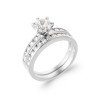 Bague Solitaire Argent Rhodié Oxyde de Zirconium - Kara Bijoux