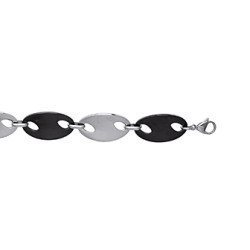 BRACELET ACIER RUTHENIUM