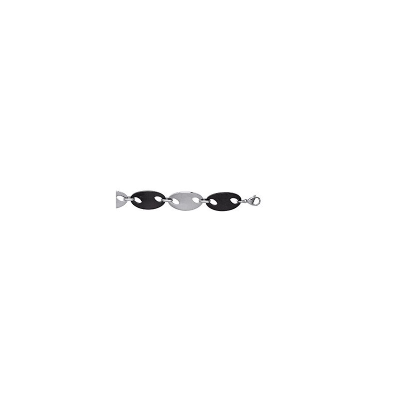BRACELET ACIER RUTHENIUM