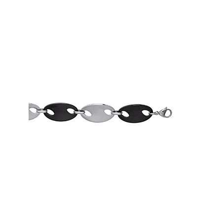 BRACELET ACIER RUTHENIUM