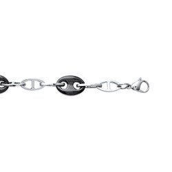 BRACELET ACIER RUTHENIUM