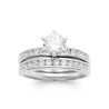 Bague Solitaire Argent Rhodié Oxyde de Zirconium - Kara Bijoux