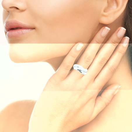 Bague Argent 925 Entrelacs Fluides | Bijouterie Kara Bijoux