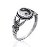 Bague Argent 925 Yin Yang Ornée | Bijou Symbole Équilibre