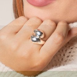 Bague Argent 925 Courbes Volumineuses - Kara Bijoux
