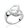 Bague Argent Rhodié Oxydes de Zirconium - Kara Bijoux