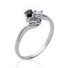 Bague Argent Rhodié Duo Scintillant - Kara Bijoux