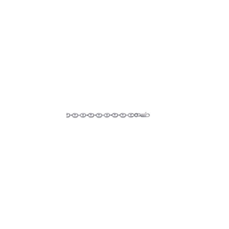 Chaîne Maille Grain de Café Argent 925 - Kara Bijoux
